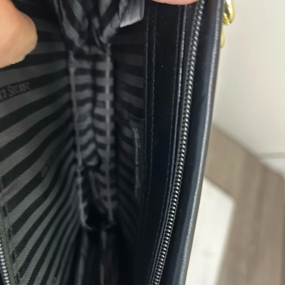 Victoria's Secret Black and Gold Studded Clutch - Picture 3 of 4